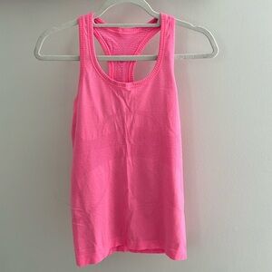 Hot pink full length swiftly tech tank size 4
